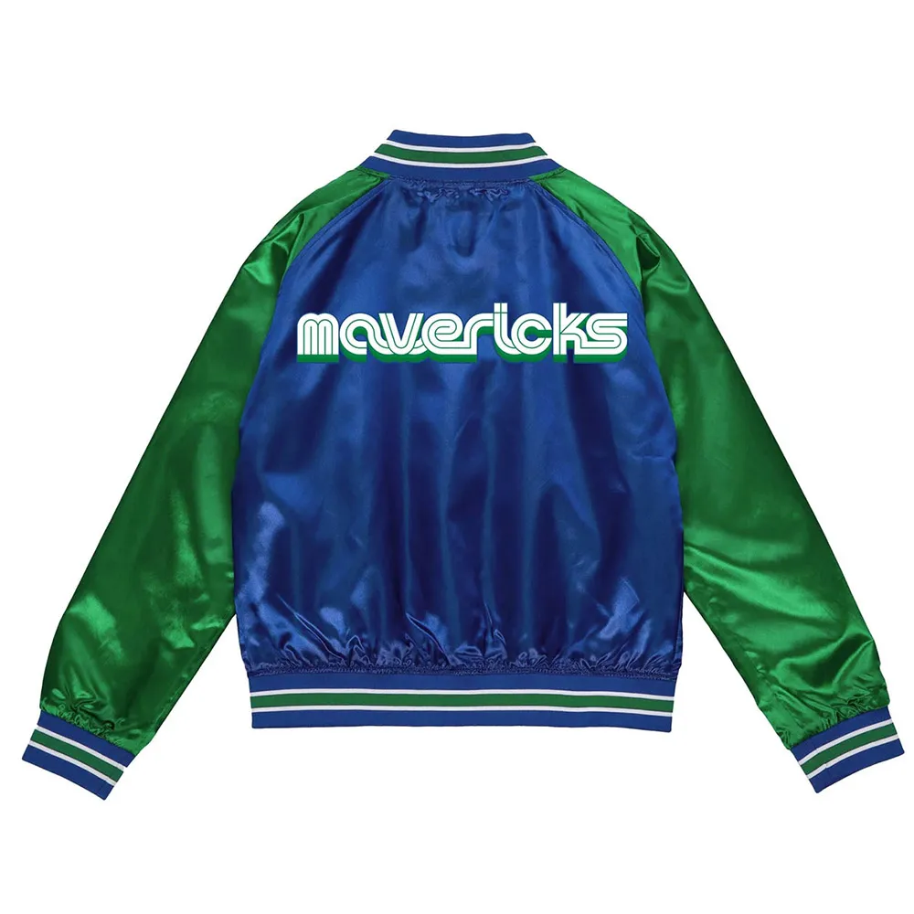 Dallas mavericks city edition lightweight blue green jacket