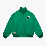 Dallas Mavericks Full-Zip Green Satin Jacket
