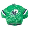 Dallas mavericks home game green varsity jacket