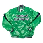 Dallas Mavericks Home Game Green Satin Jacket