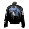 Dallas mavericks jeff hamilton full leather puffer old english jacket black 2