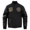 Dallas mavericks pro standard black and gold varsity jacket 2