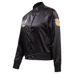 Dallas Mavericks Women's Glam Black Satin Jacket