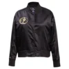 Dallas mavericks pro standard black glam satin varsity jacket 2