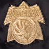 Dallas mavericks pro standard black glam satin varsity jacket 6