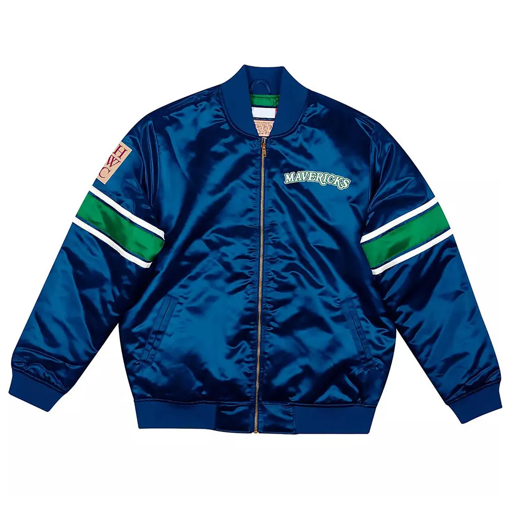 Dallas mavericks striped hardwood classic jacket