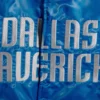 Dallas mavericks the offensive satin varsity jacket blue 3