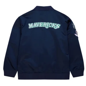 Dallas mavericks vintage logo lightweight satin jacket