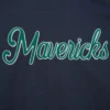 Dallas mavericks washed fleece navy varsity jacket