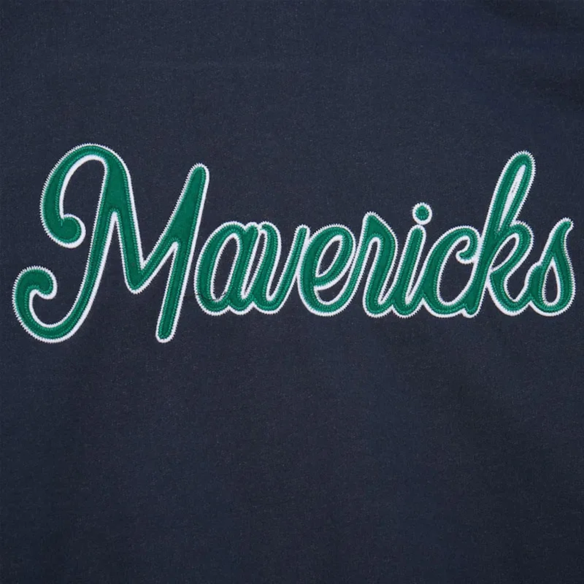 Dallas mavericks washed fleece navy varsity jacket