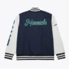 Dallas mavericks washed fleece varsity jacket