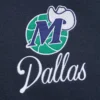 Dallas mavericks washed navy varsity jacket