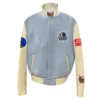 Dallas mavericks wool leather varsity jacket white black 10 1