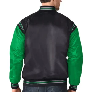Dallas stars 2024 global series black varsity jacket