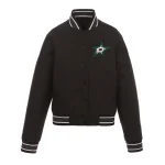 Dallas Stars Front Hit Black Polyester Jacket