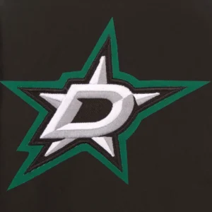 Dallas stars front hit polyester varsity jacket