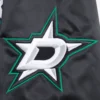 Dallas stars script tail satin varsity jacket black 6
