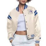 Denver Broncos Full Count Cream Satin Jacket