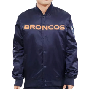 Denver broncos full snap jacket