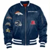 Denver broncos ma 1 bomber navy jacket
