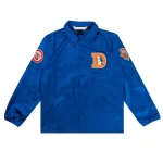 Denver Broncos Windbreaker Blue Satin Jacket