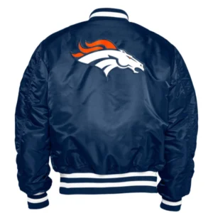 Denver broncos x alpha x new era ma 1 bomber varsity jacket navy 1