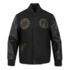 Denver nuggets pro standard black and gold varsity jacket 2
