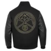 Denver nuggets pro standard black and gold varsity jacket 4
