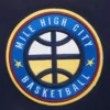 Denver nuggets pro standard mashup wool and leather varsity jacket 8