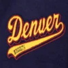 Denver nuggets pro standard script tail wool and leather varsity jacket 5