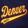 Denver nuggets pro standard script tail wool and leather varsity jacket 9