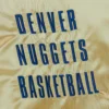 Denver nuggets team og 20 full zip satin varsity jacket gold 4