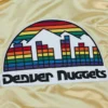 Denver nuggets team og 20 full zip satin varsity jacket gold 6