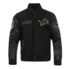 Detroit lions black gold jacket