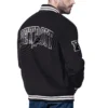 Detroit lions blackout corduroy varsity jacket