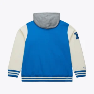Detroit lions blue sideline vintage fleece jacket