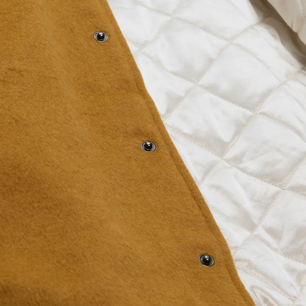 Detroit lions browncream dusted varsity inner detail