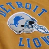 Detroit lions browncream dusted varsity team offcial logo