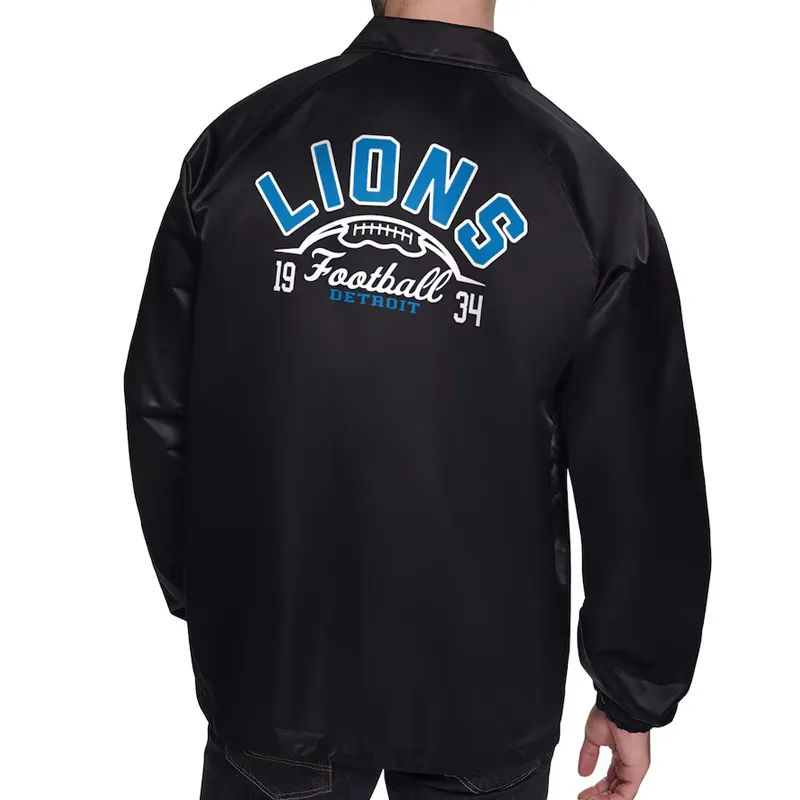 Detroit lions coaches windbreaker jacket