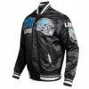Detroit lions mashup full snap satin varsity jacket black 2