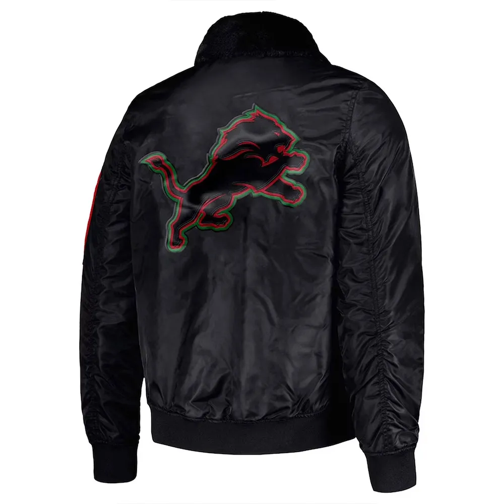 Detroit lions mopkins black jacket