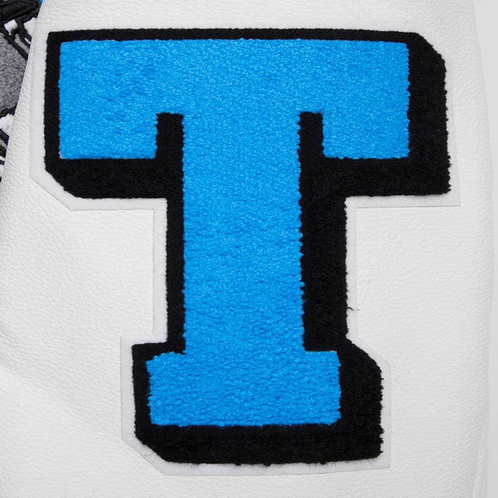 Detroit lions pro standard mashup wool and leather varsity jacket 9