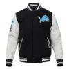Detroit lions pro standard old english wool and leather varsity 1