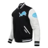 Detroit lions pro standard old english wool and leather varsity 2