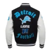 Detroit lions pro standard old english wool and leather varsity 4