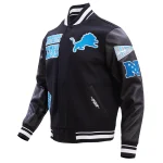 Detroit Lions Retro Classic Wool/Leather Jacket