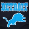 Detroit lions pro standard retro classic black wool and leather varsity 5