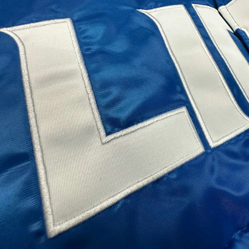 Detroit lions puffer satin jacket