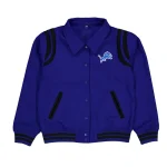 Detroit Lions Sport Night 2.0 Royal Wool Jacket