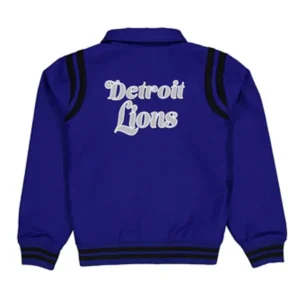 Detroit lions sport night teddy varsity jacket